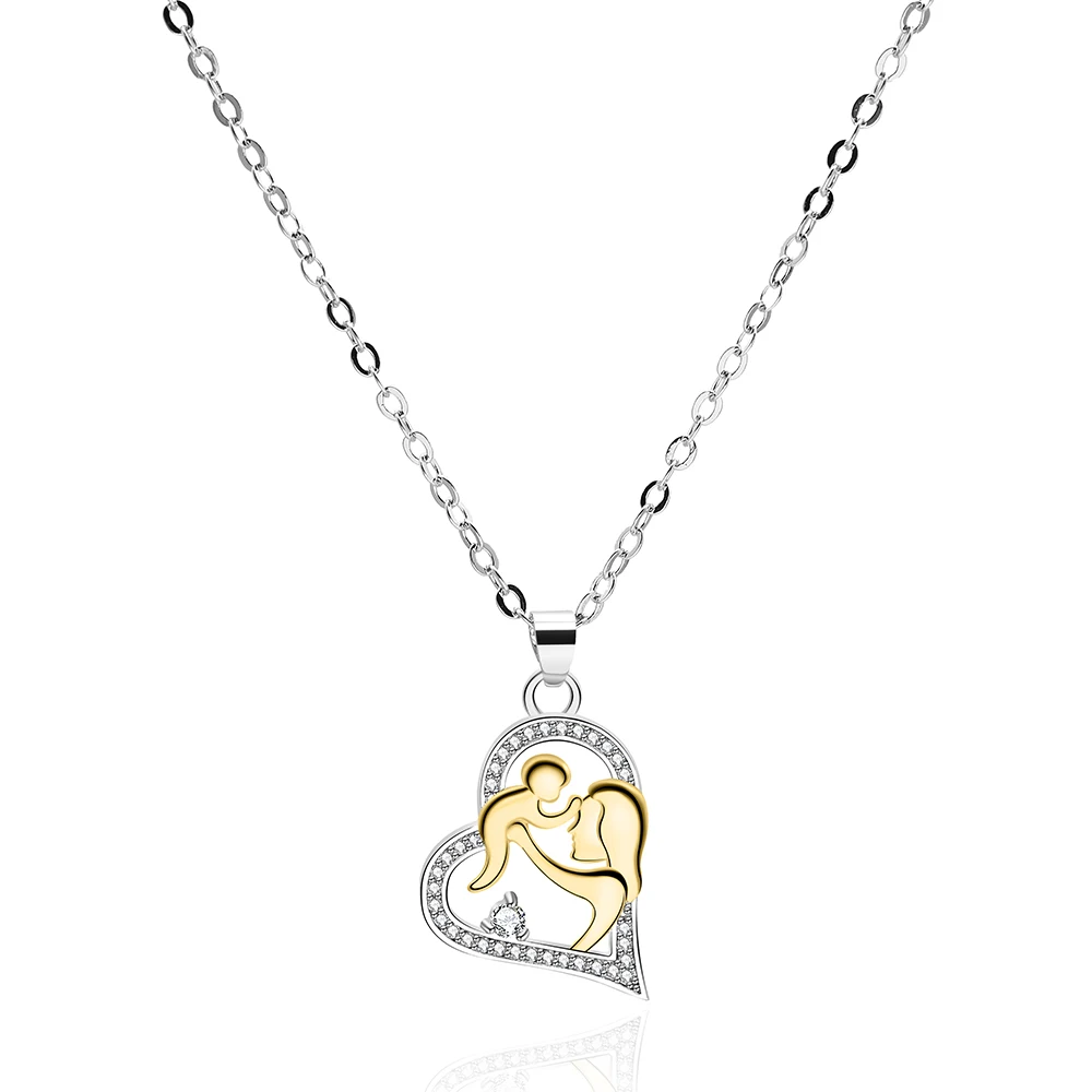 Baby Souvenir Heart Necklace Jewelry 