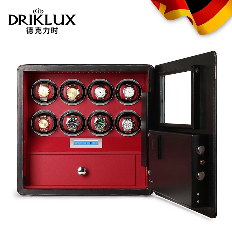 2023 New DRIKLUX Luxury Automatic Watch Winder Safes Box Combination Password With Drawer