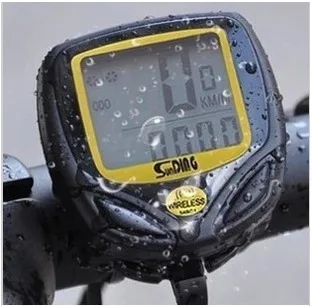 Wireless Bicycle Speedometer and Odometer Wireless Waterproof Cycle Bicycle Computer with LED Display