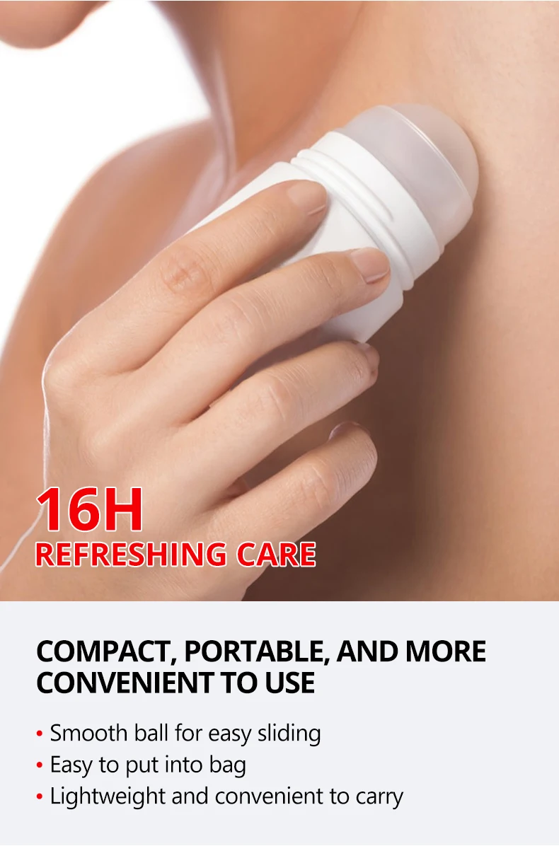 Private Label Kojic Acid Roll on Deodorant Antiperspirant 50ml Natural Fragrance Balm Stick Perfume Deodorant with Fragrance