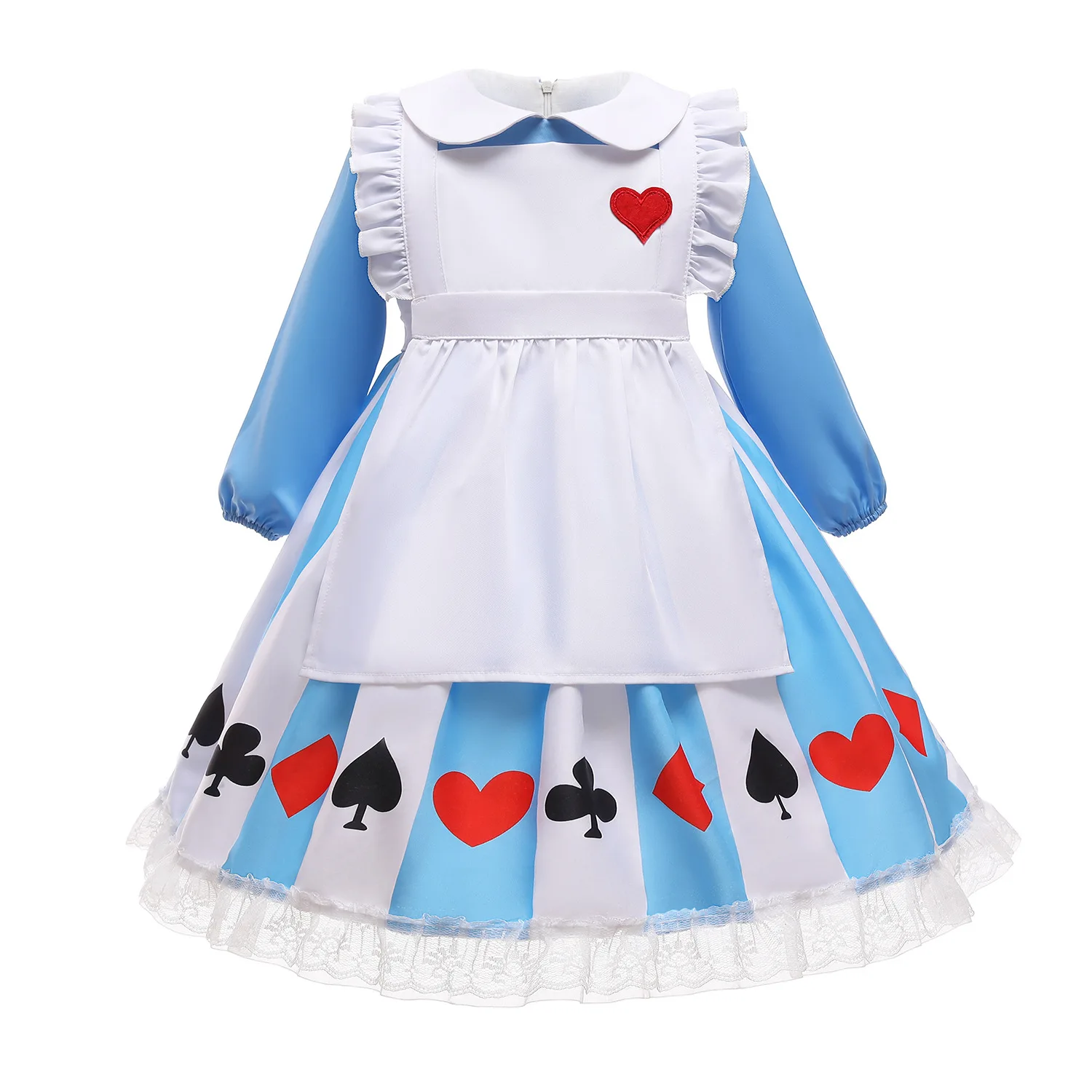 Classic Movie Toddler Girl Halloween Princess Dress Sissy Maid Lolita  Cosplay Costume Anime Alice Dress With Headpiece