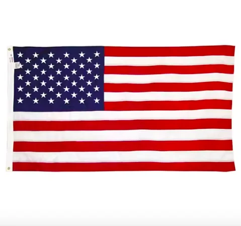 Bandeira americana dos EUA de 3x5 pés, bandeira dos EUA mais duradoura, feita de poliéster, estrelas impressas, listras costuradas para áreas externas