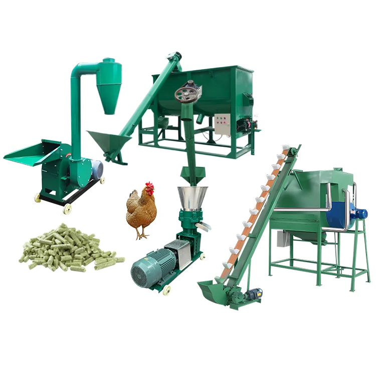 Hot Sale Fertilizer Pellet Small Chicken Food Granules Animal Feed Granulate Production Line For Sale