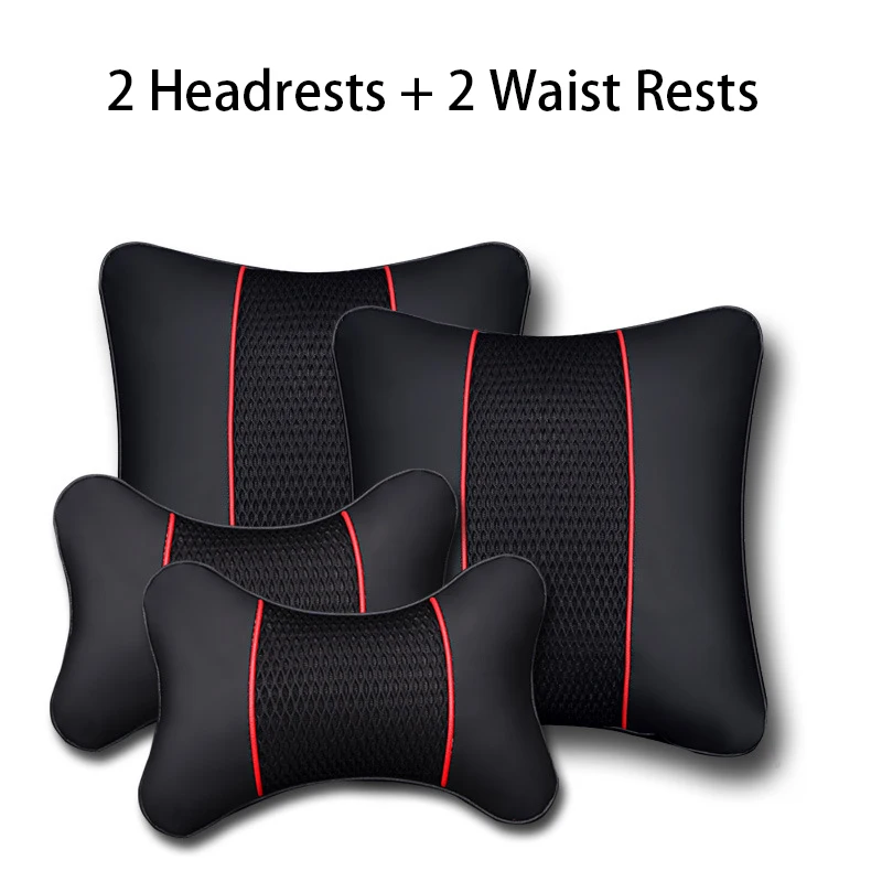 Подголовник автомобиля из искусственной кожи