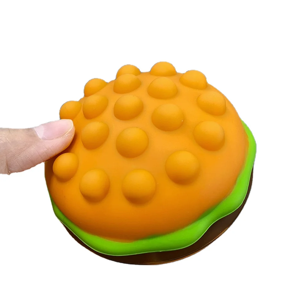 S310  Kids Adults Stress Relief Party Favors Hamburger Soda Push Bubble Sensory Balls Squeeze Toys