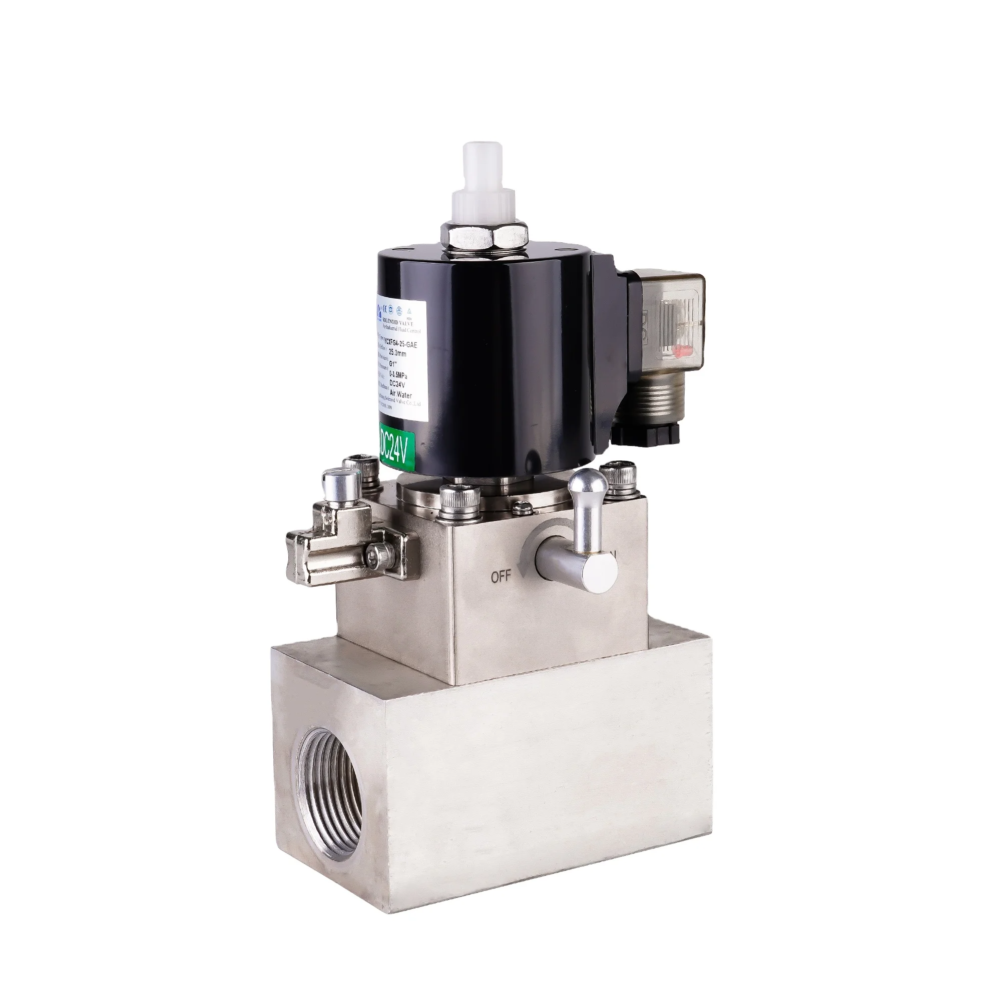 Yongchuang  YCXFG4  Fire Control Fire Extinguisher Solenoid Valve with Manual Switch Self-lock and signal Feedback Function