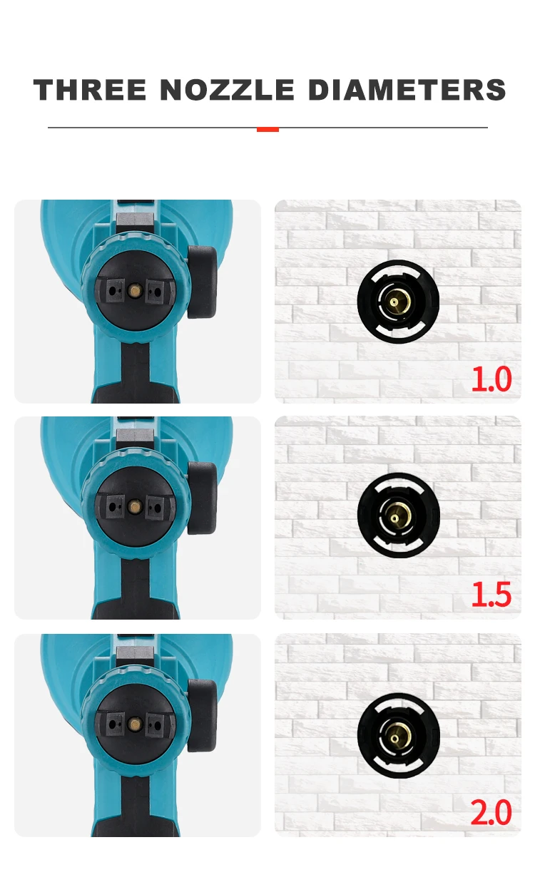 18V Lithium Battery Powered Powerful Cordless Electric Spray Gun Paint Sprayer Auto Furniture Steel Coating Airbrush