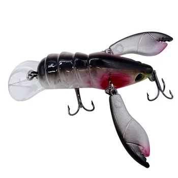 Fishing Lure Crawfish Lobster 9g Hard Plastic Bionic Fish Bait Durable ABS Body Jointed Claws for a Realistic Action – Hard Lure – view 5