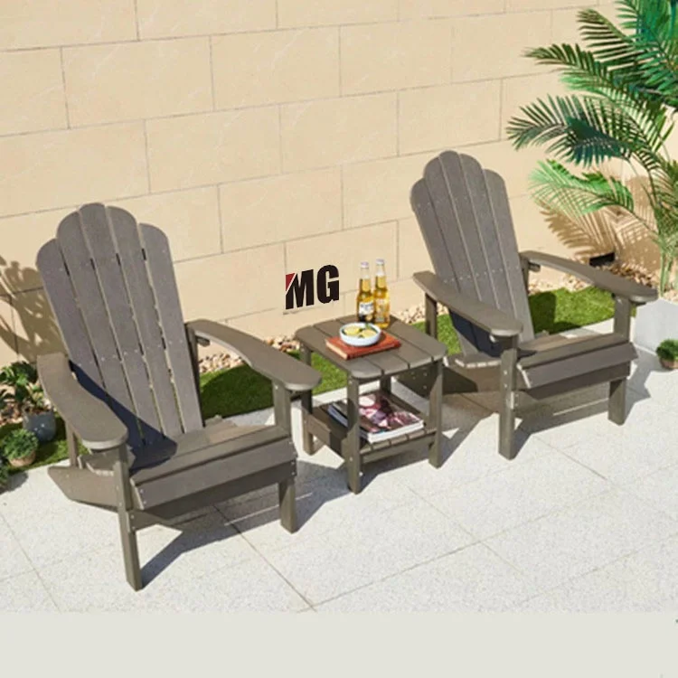 Fire Pit Seating Composite Wood Cape Cod Chair Recycled Plastic HDPE Adirondack Chair