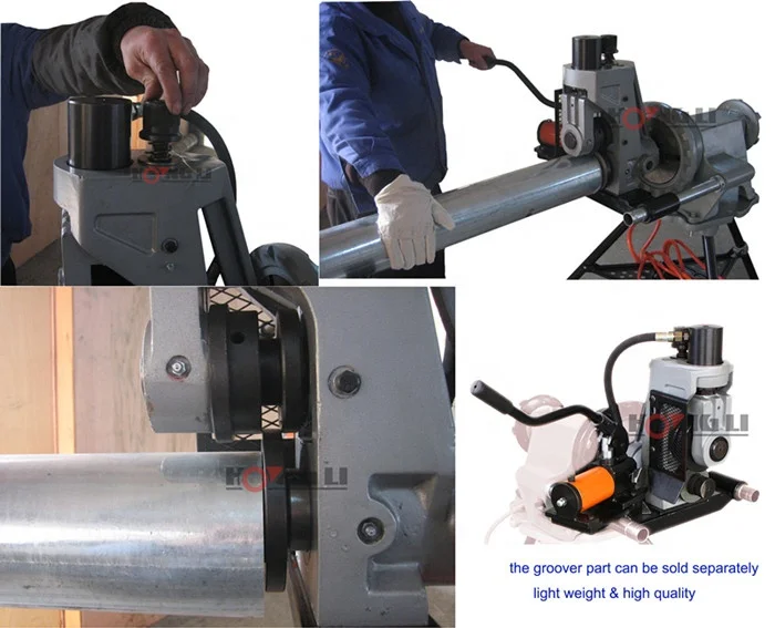 YG12A Hydraulic Roll Grooving Machine for Max 12" Steel Pipes