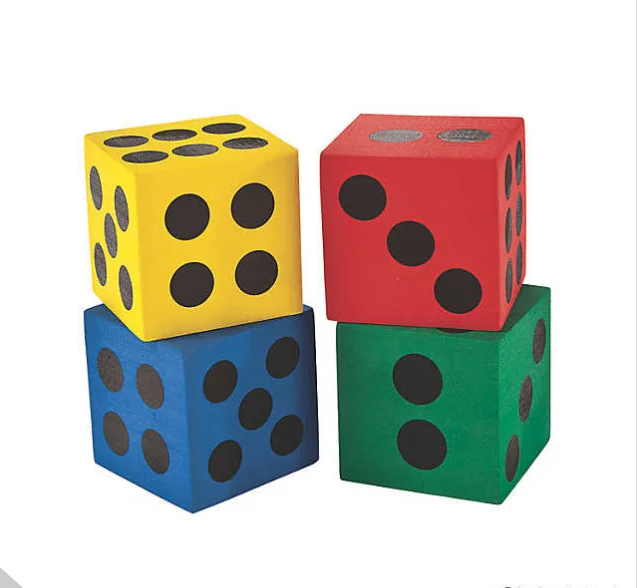 EVA пена образовательные и обучающие кости пользовательские цветные большие игра