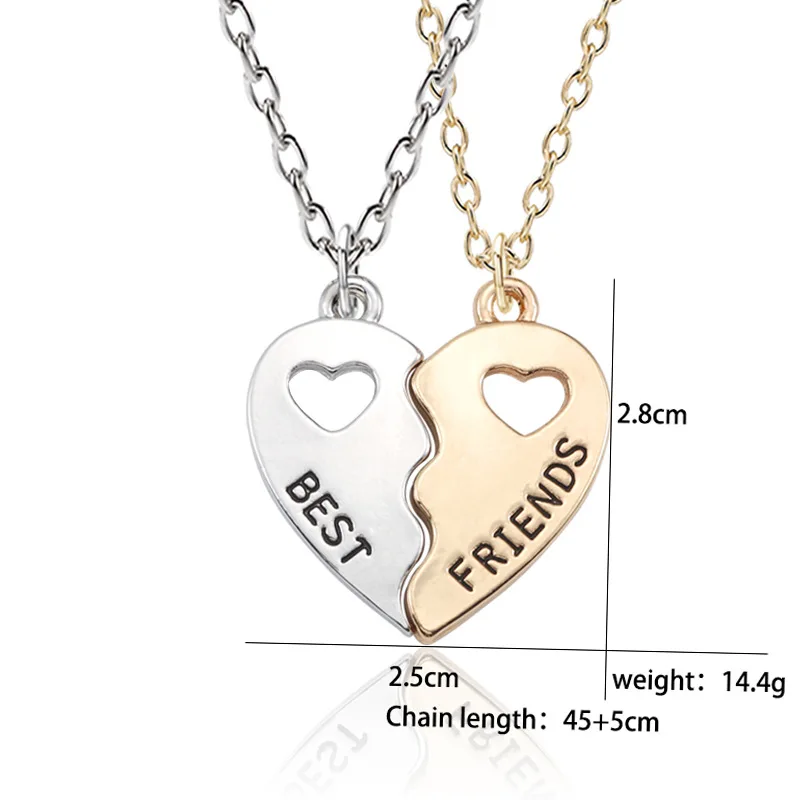 personalized half heart necklaces