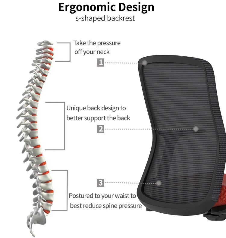 Executive Ergonomic Modern Mesh Recliner Swivel Revolving Chair supplier