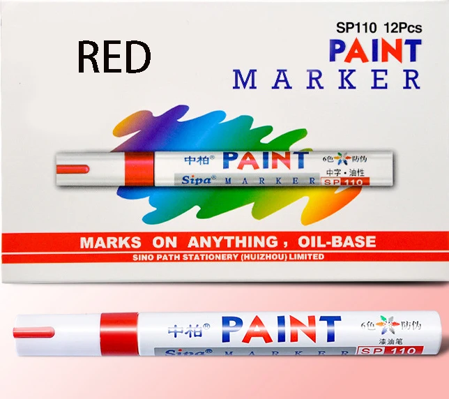 Оптовая продажа ручка для краски белая масляная маркерная водонепроницаемая и устойчивая к