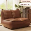 Brown individual sofa