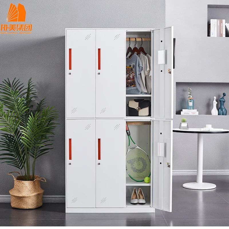 product high quality 6 door metal clothes locker modern design for gym spa school hotel office workshop hospital use-53