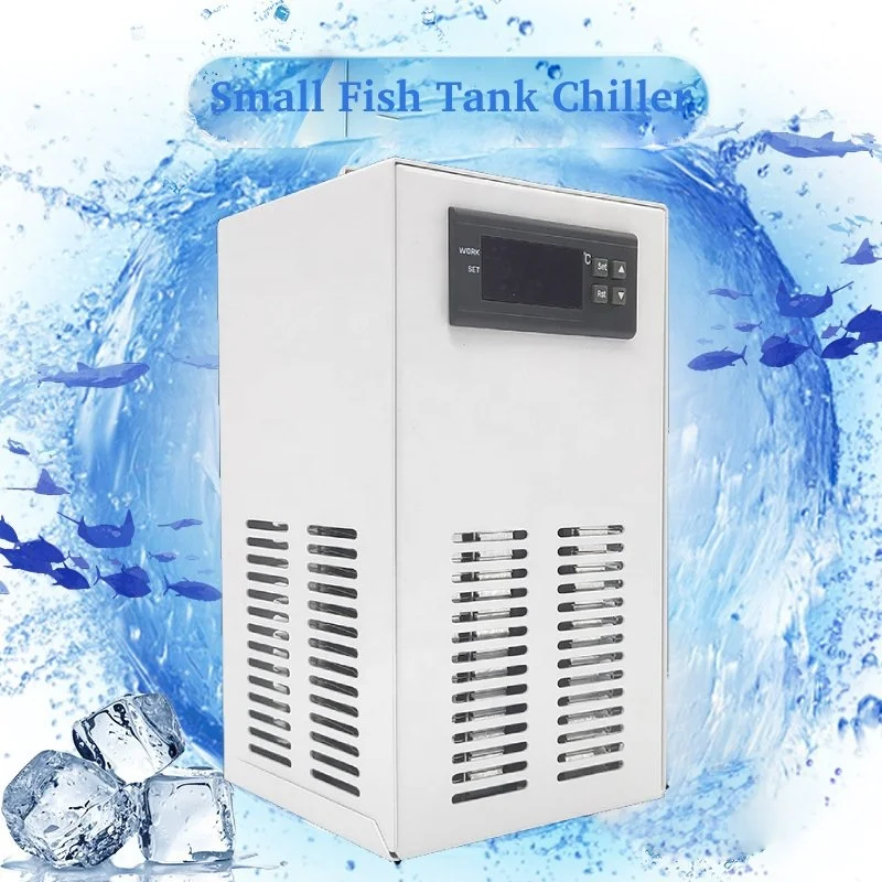 ICEGALAX Small Fish Tank Water Cooled Chiller for 20-35L Water Freezer ...