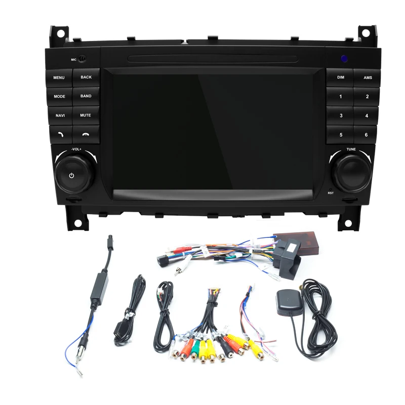 SIXWIN Android 13 Autoradio Für Mercedes C-Klasse W203 – 9 Zoll Touchscreen, 1+32 GB, WiFi, GPS, Bluetooth
