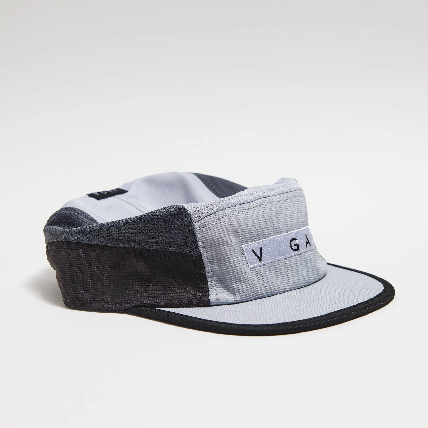 Custom 5 Panel Camping Cap Mesh Camp Hat Ripstop Polyester Trail Cap Reflective Performance Adjustable Short peak Running Cap