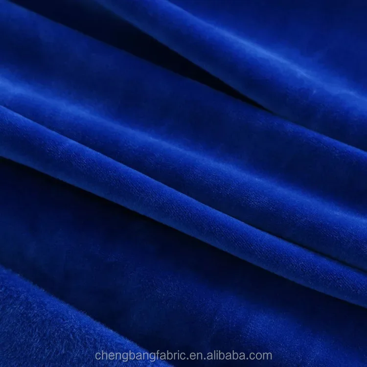 Royal Blue Silk Velvet Fabric