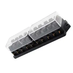 New Arrive factory supply directly 12V 30A fuse box with 10 way fuse block for car marine boat