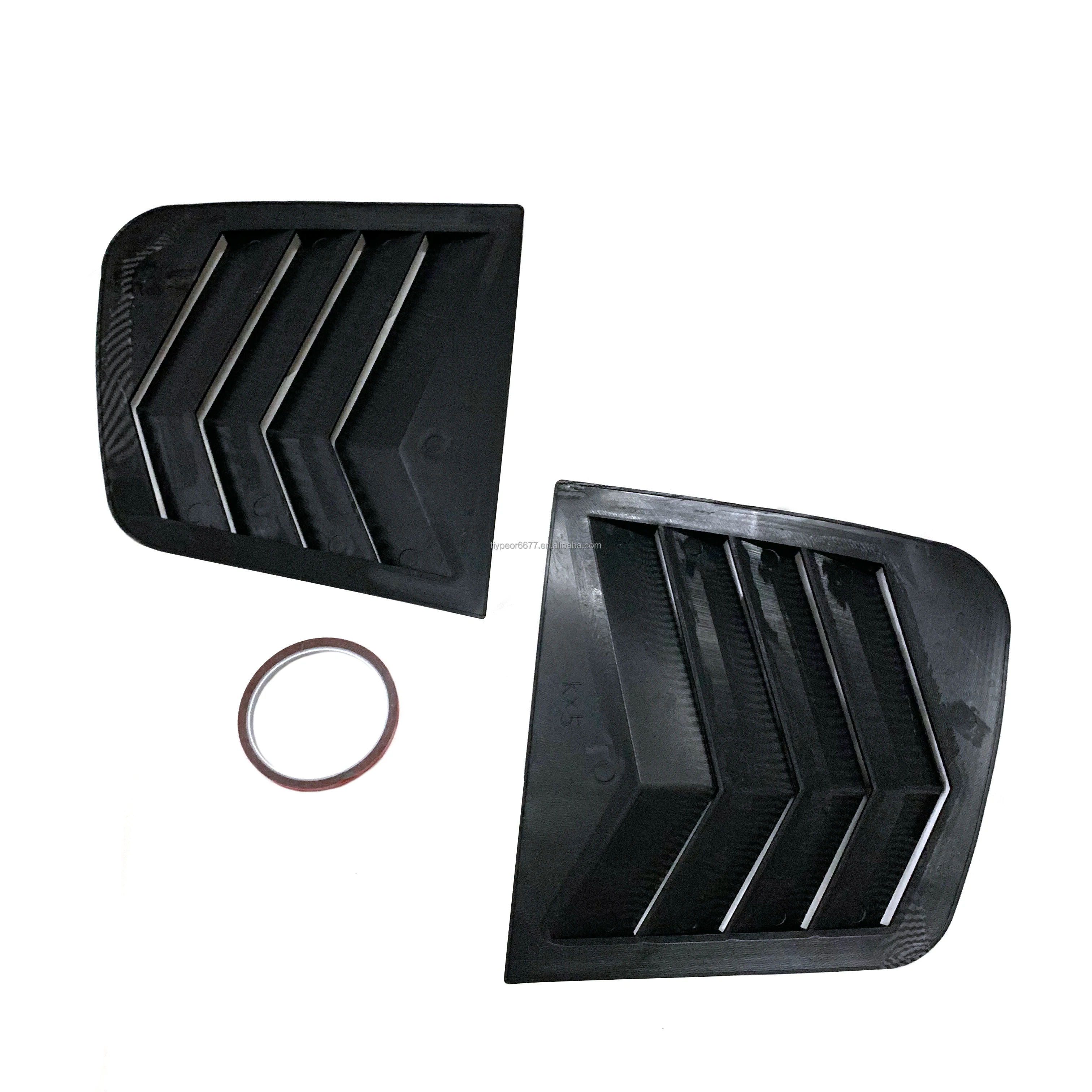 product window louvers for kia kx5 sportage 2015   2018 rear side window louvers air vent scoop shades cover blinds exterior accessories-12