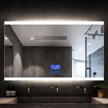 New Design Rectangle Anti-fog Bathroom Mirror With Led Light  Smart Mirrors For Bathrooms Touch Switch Bath Mirrors