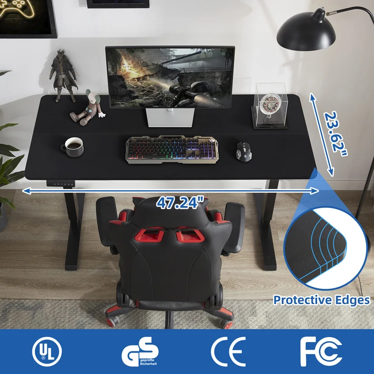 ES6 Modern Eco-Friendly Waterproof Adjustable Study Computer Laptop Desk Electric Height Adjustable Office Standing Desk