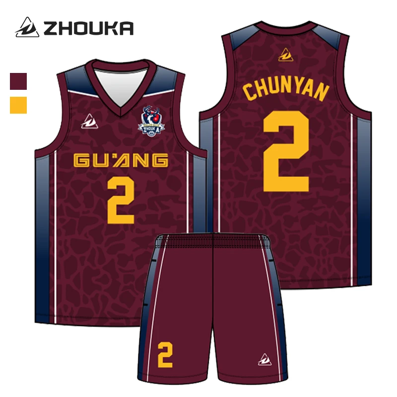 Custom Professional Full Sublimation Men's Basketball Uniform Sets