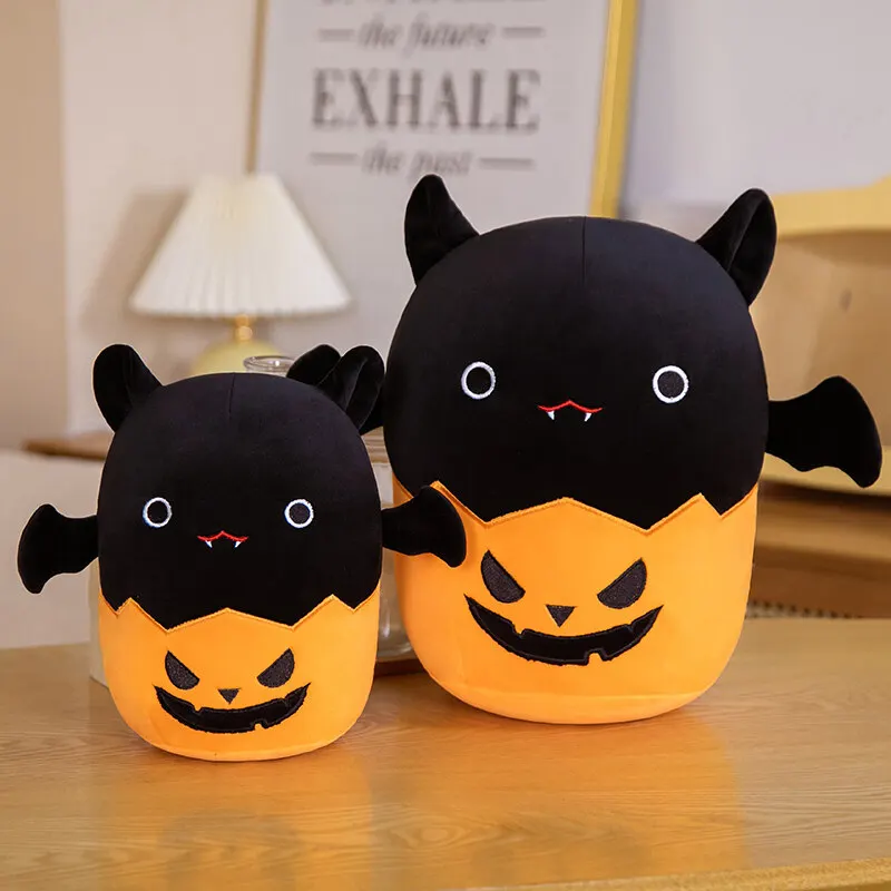 20cm Soft Toys Cute Red Plushie Kawaii Flying Black Animal Pumpkin Bat
