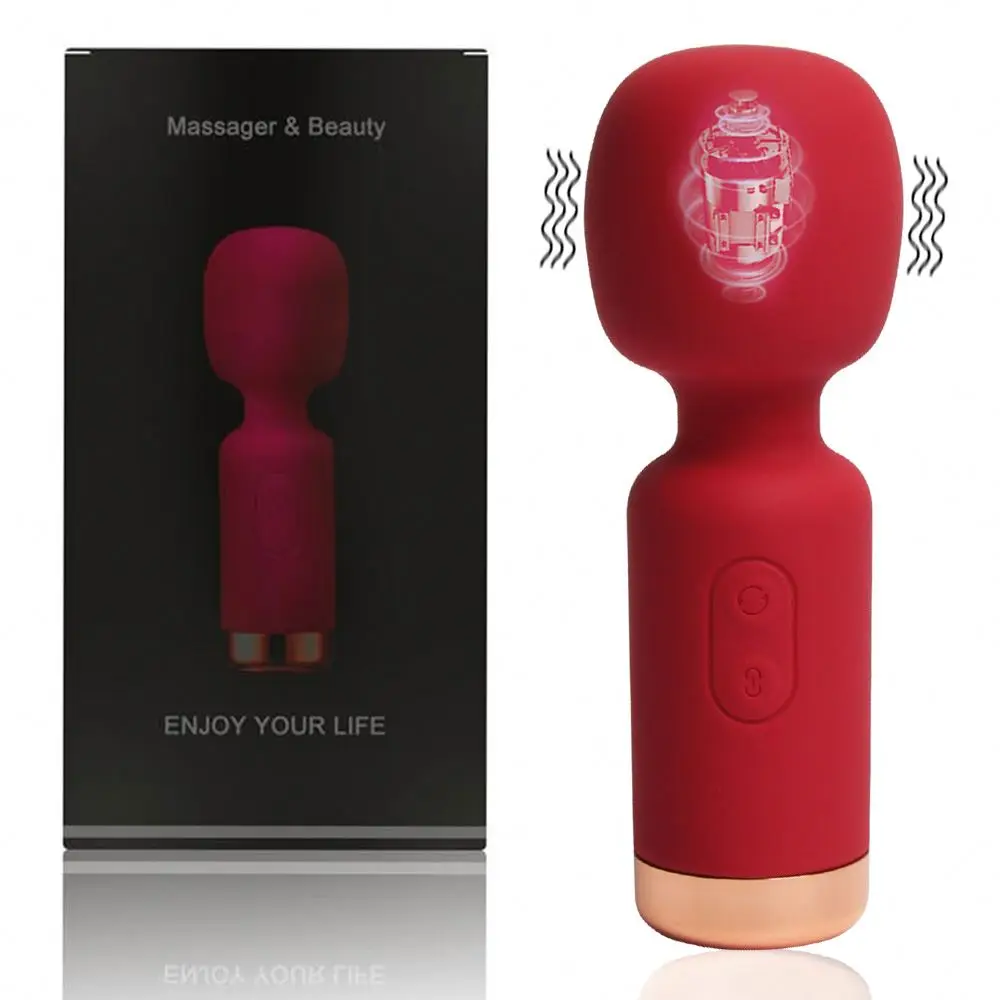 Hot Selling Fairy Kiss Rechargeable Mini Wand Massager 10 Frequency  Clitoris Stimulation Vibrator Silicone+ABS Sex Products for