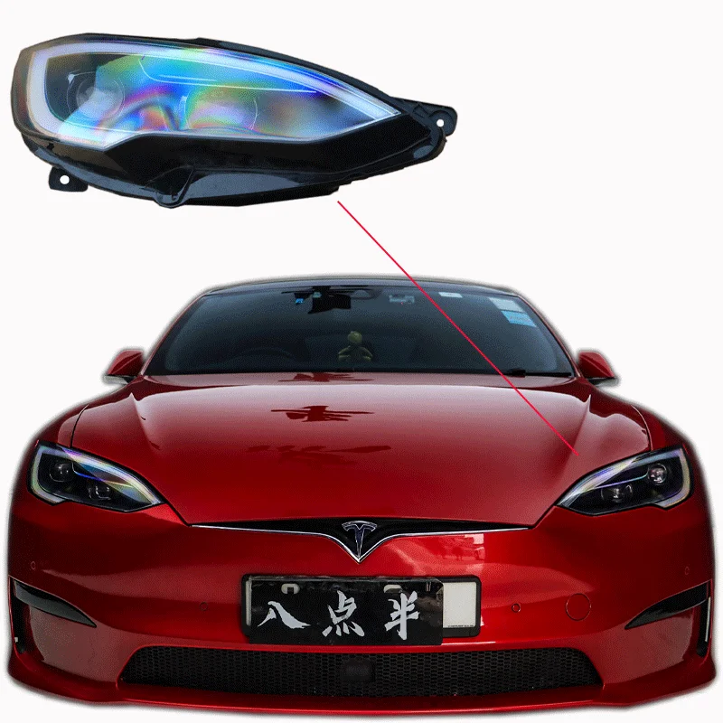 For 2014-2019 Tesla Model S Smart Digital LED Headlights New 8000K 12V Bulbs with Upgrades and Modifications