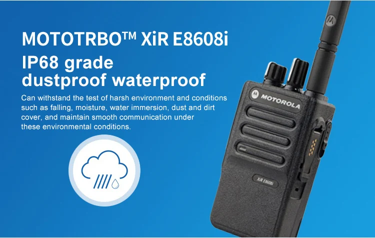 Motorola Dp3441e Dmr Standard Radio Dp3441e Vhf Portable Digital Xir ...