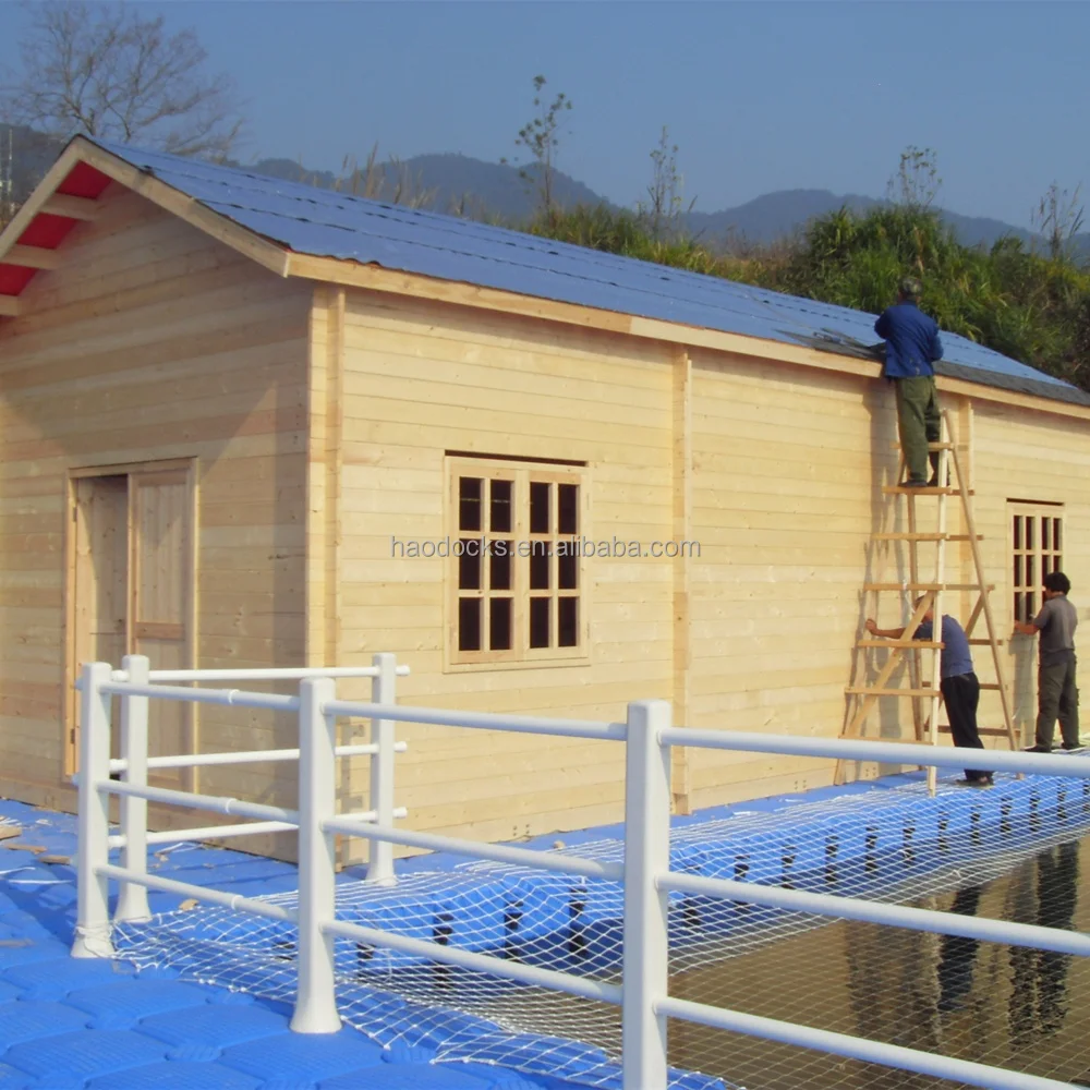 Strong Durable HDPE Modular Floating House Floating Bungalows Foundation Unit Dock Block