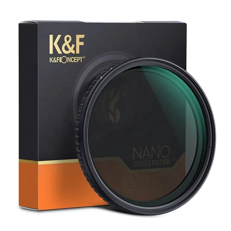 K&F Concept 67mm Variable ND Filter - Adjustable ND2 To ND32, No X-Spot, For Cameras