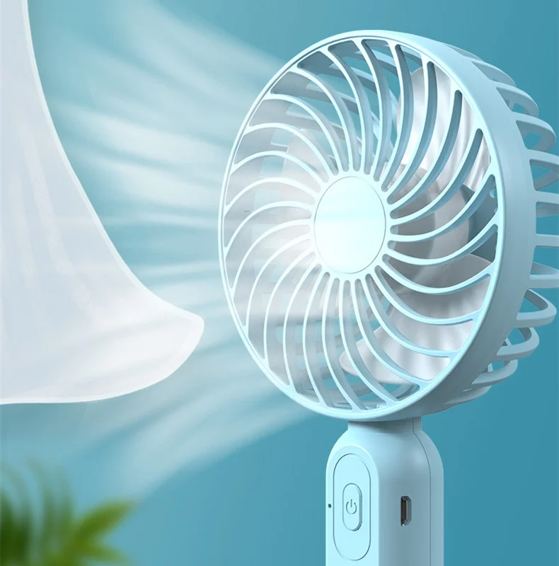 F9 Outdoor Standing Small Portable Rechargeable Electric Fan Custom Bracket Adjustable Cooling Mini Usb Desk Handheld Fan