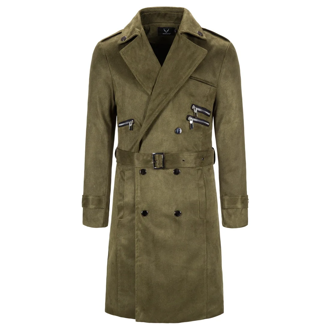 Großhandel Herren Herbst Neue Herren Freizeit Langer Trenchcoat