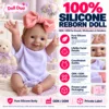 Lavender Outfit Pink Bow Raised Hand Baby