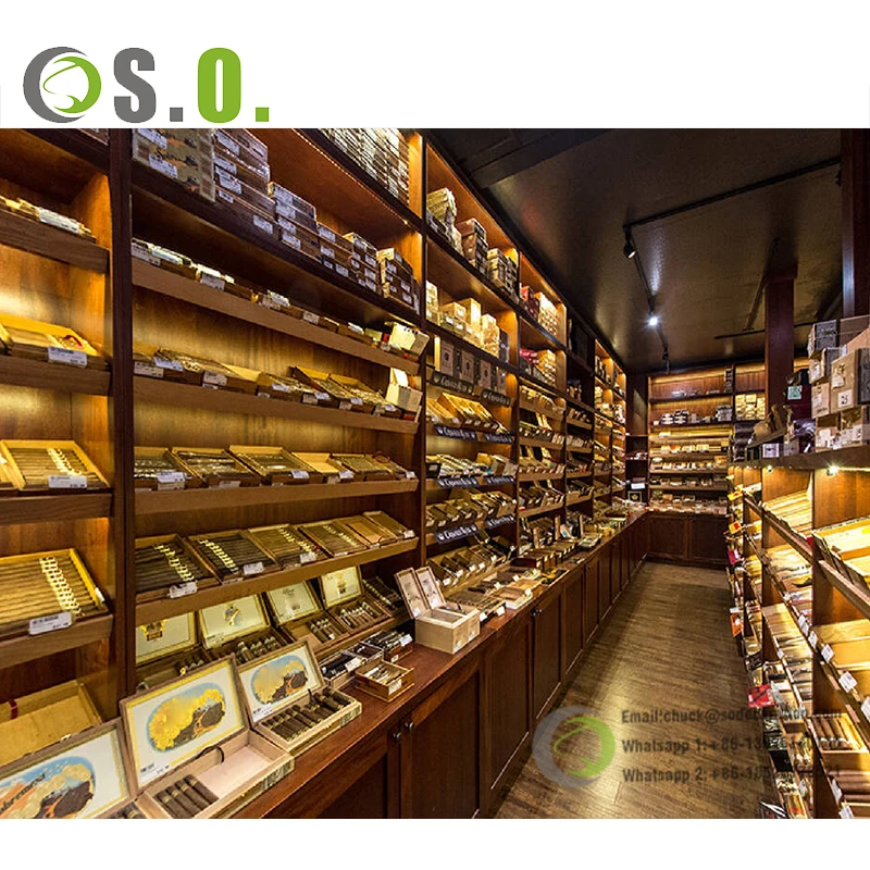 Luxury High End Cigar Display Case Retail Cigarette Rack Display ...