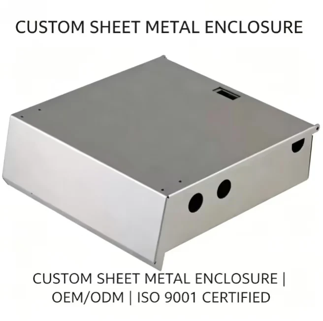 OEM: involucro in lamiera di alluminio 6061 e 6063 personalizzato, telaio metallico di precisione realizzato mediante stampaggio, piegatura e saldatura, certificato ISO 9001