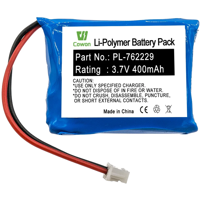 3.7V 400mAh ET-300 ET-302 ET-300TS Receiver Lithium Ion PL-762229 Battery for GPS Receivers