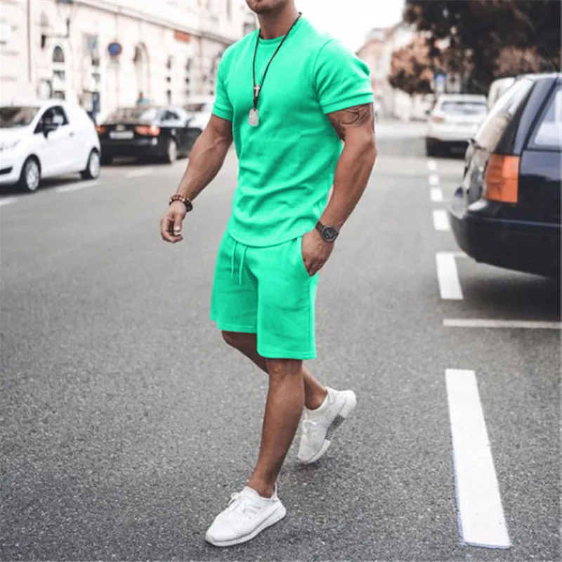 I maglioni da uomo europei e americani primaverili ed estivi si adattano a tute sportive casual, pantaloncini a maniche corte cross571_voghion.com
