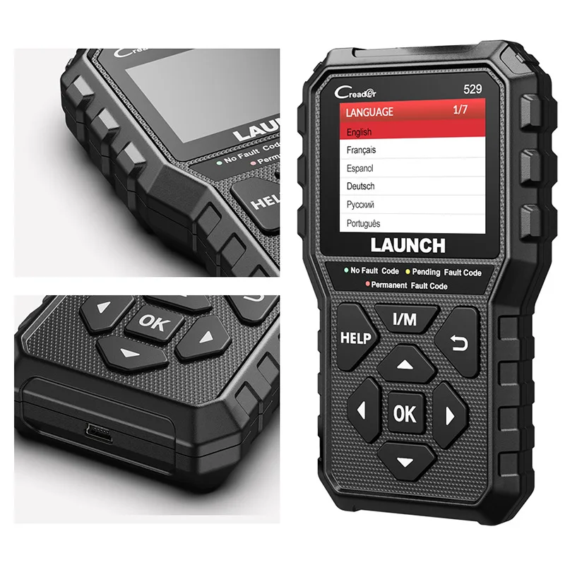 LAUNCH CR529 OBD2 診断機 自動車用 故障診断機 チェックエンジンライトの消灯 フルOBD2機能 故障コード意味解釈 初心者向け  メニュー日本語表示可能 JOBD国産車対応不可p 284f606a - メルカリ CR529 OBD2スキャナー診断ツール フルOBD2スキャナーバックアップクリアコード ワンクリックI/M 1996年以降の車のD