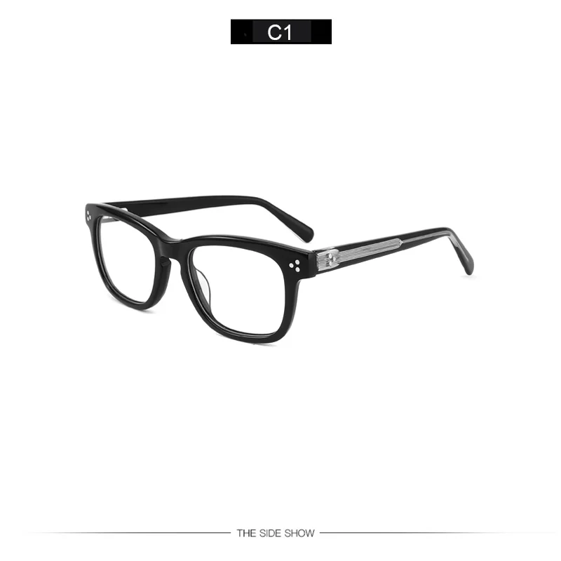 Eyeglasses Frames Classic Black Square Acetate Men Glass Frames Buy