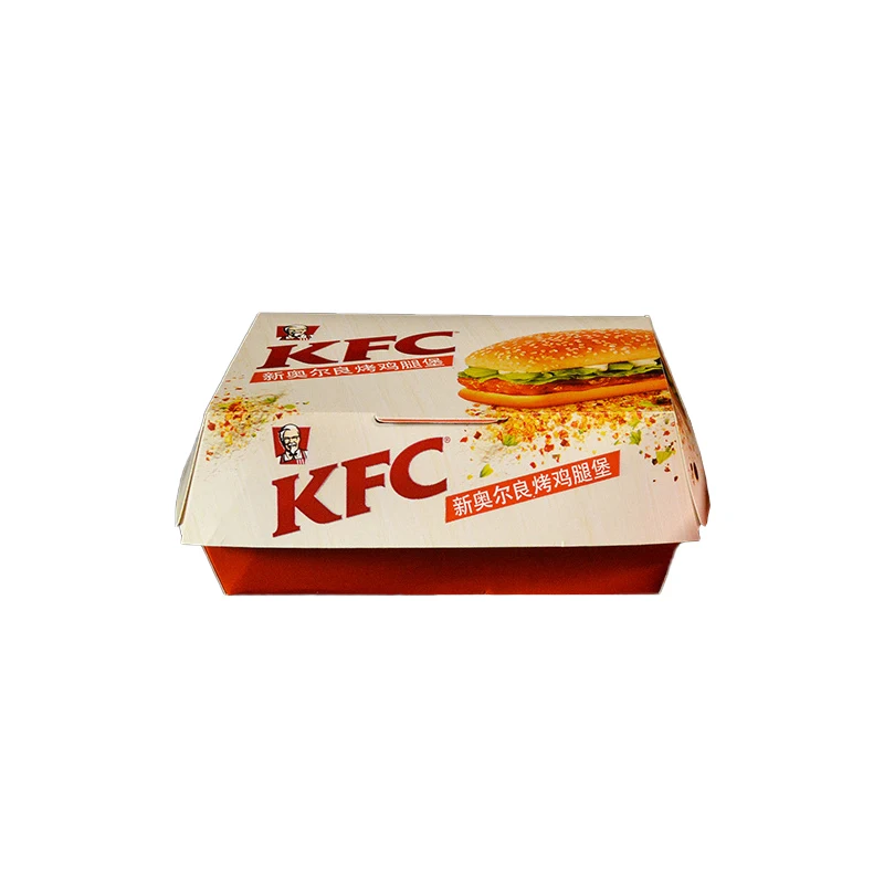Hamburger Box Takeway Food Box Packaging With Logo,Disposable Food