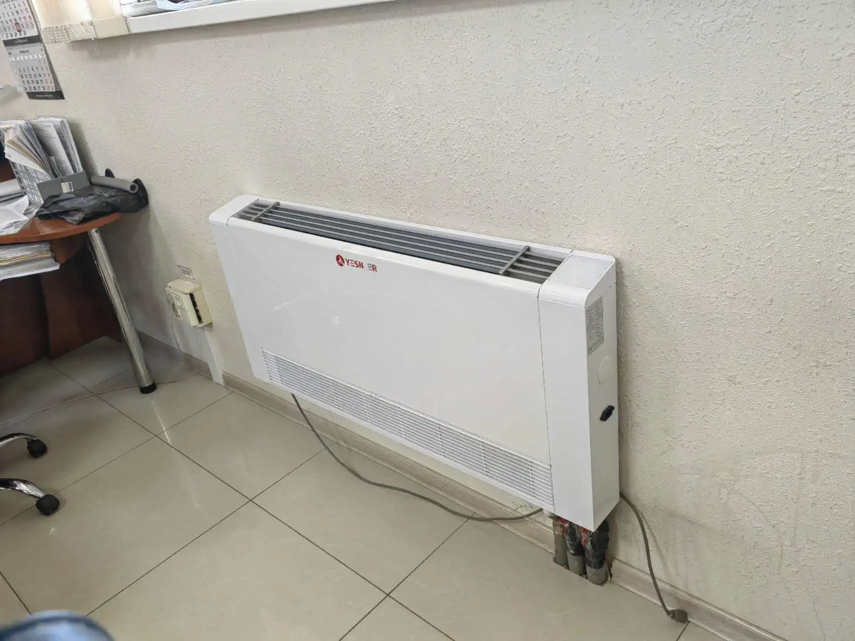 Air Conditioning Hydronic Wall Mounted Fan Coil Units Water