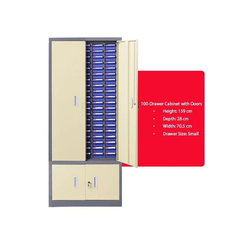 Cabinet metal compact cu 7 sertare pentru depozitarea pieselor de schimb în atelier de reparații sau garaj