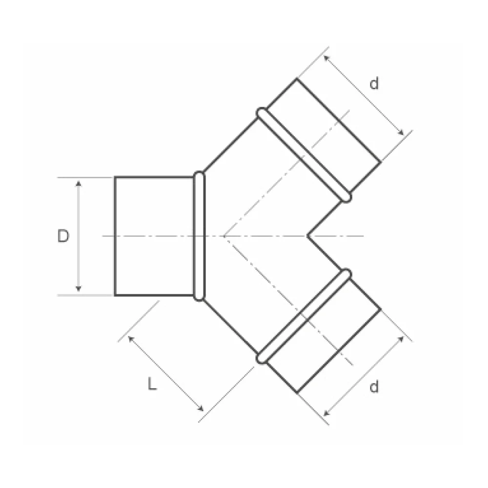 Hvac Ventilation System Ducting Bend Degree Connector Stainless