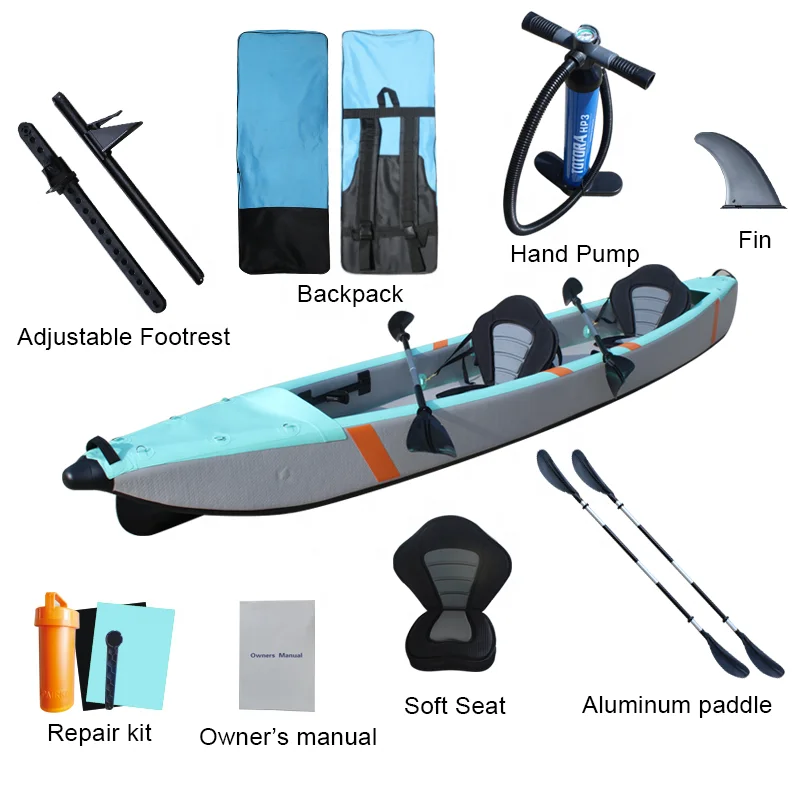 Intex Excursion Pro Inflatable Pathfinde Kayak-Drifting Ready PVC+Drop Stitch Lakes & Rivers Use