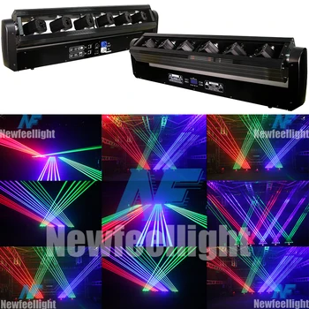 6 Eyes RGB Laser Light Show Projector for Clubs & Events - DMX